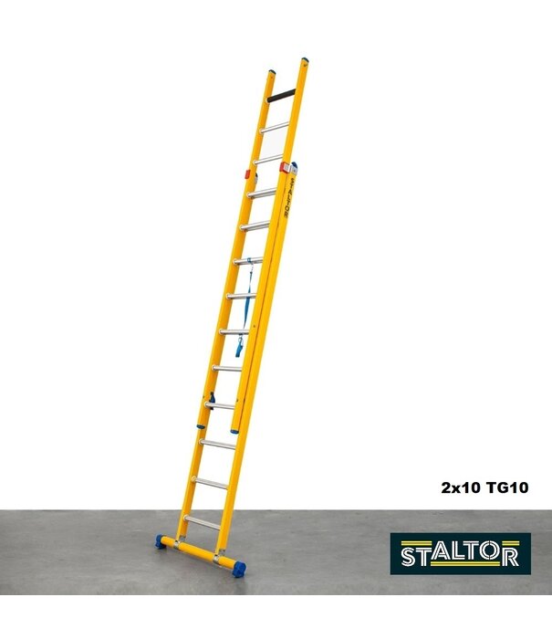 Staltor Staltor échelle isolante en fibre 2x10 échelons avec stabilisateur