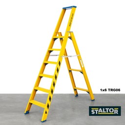 Staltor Stufen-Stehleiter fiberglas 1 x 7 Sprossen