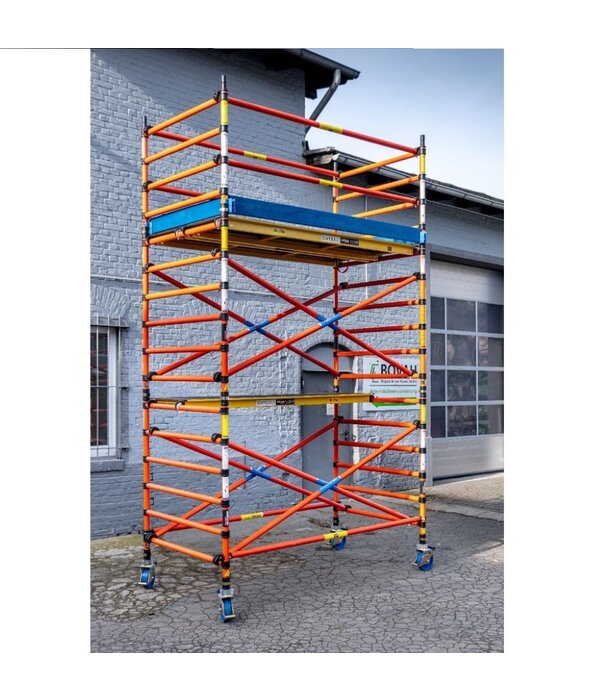 Genex Scaffolding Rolsteiger kunststof carbon Unitec 135 x 200 x 6 m werkhoogte