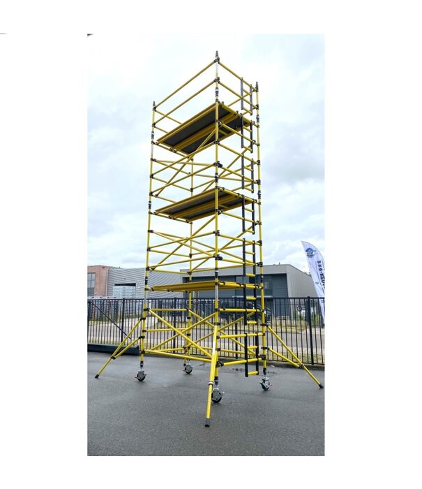 Genex Scaffolds Échafaudage en fibre de verre Prosafe 145 x 200 x 6 m hauteur travail