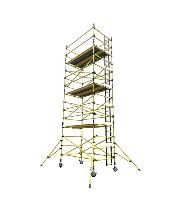 Genex Scaffolding Rolsteiger kunststof carbon Prosafe 145 x 200 x 6 m werkhoogte