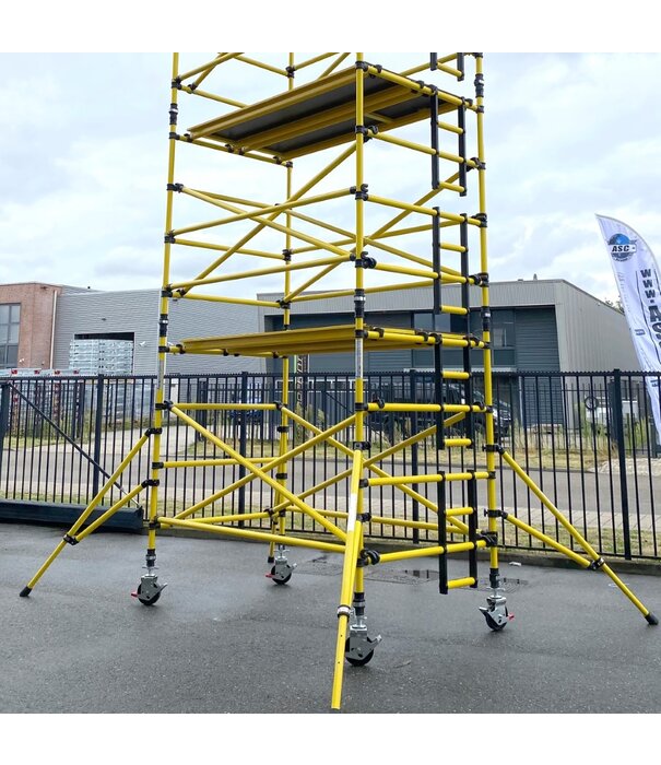 Genex Scaffolding Échafaudage en fibre de verre Prosafe 145 x 250 x 6 m hauteur travail