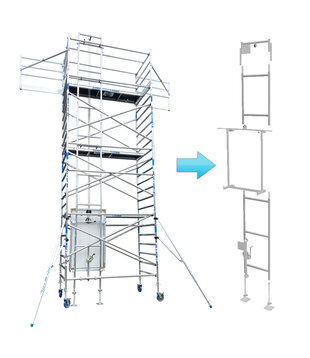 Élevateur solaire d'échafaudage ASC HT 8,20 m