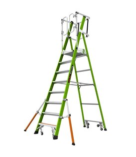 Little Giant Safety Cage escabeau en fibre 8 marches