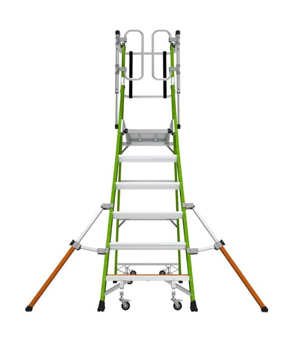 Little Giant Little Giant Safety Cage escabeau en fibre 6 marches