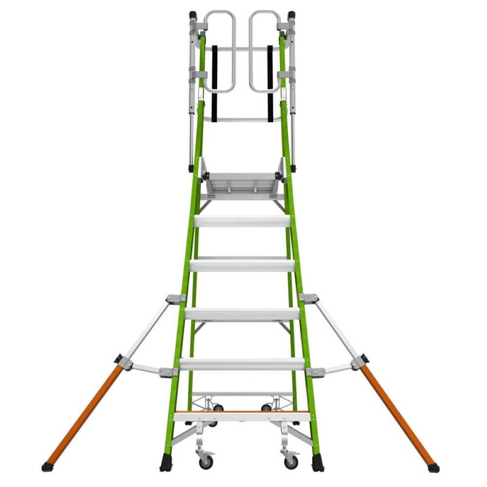 Escabeau double accès en fibre 2 x 7 marches - Ladder-Steiger