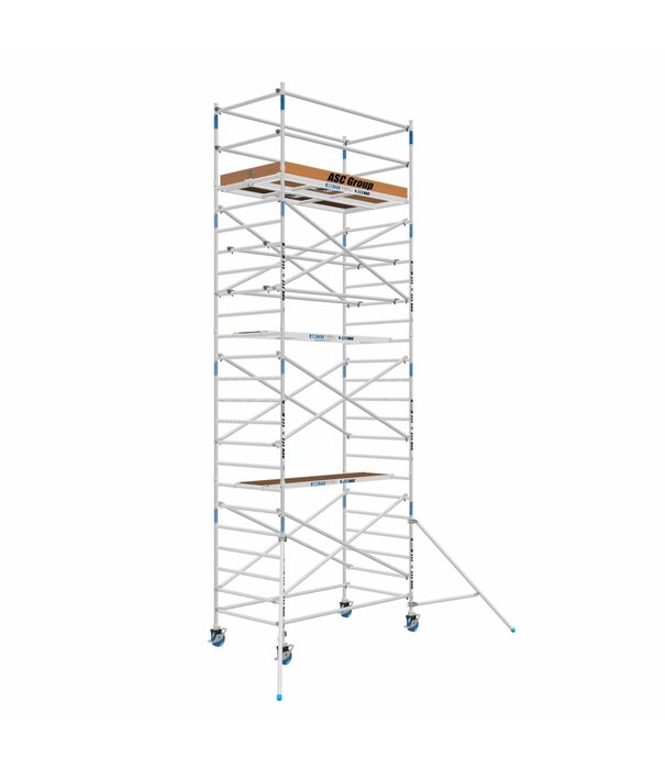 ASC ASC rolsteiger 1,35 x 2,50 werkhoogte 8 m + aanhangwagen