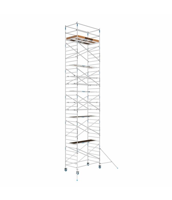 ASC ASC échafaudage roulant 1,35 x 2,50 HT 12 m + remorque