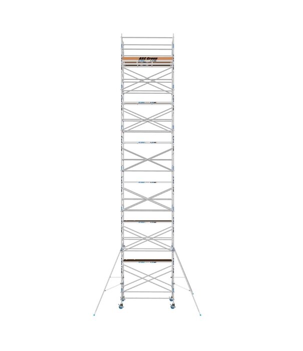 ASC ASC rolsteiger 1,35 x 2,50 werkhoogte 14 m + aanhangwagen