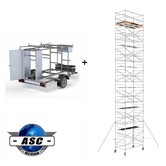 ASC Rollgerüst 135 x 250 - 14 m mit abschliessbare Anhänger