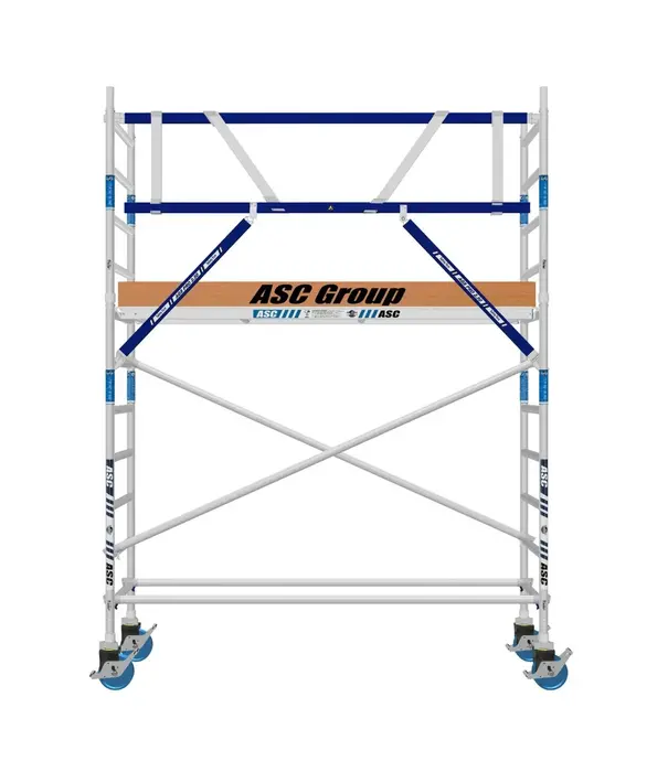 ASC Rollgerüst mit Montageschutzgeländer 75-250 x 4,2 m Arbeitshöhe