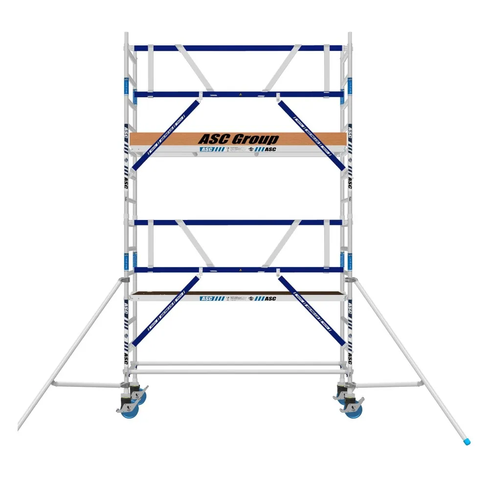 ASC Rolsteiger voorloopleuning enkel 75 x 250 x 5,2 m werkhoogte