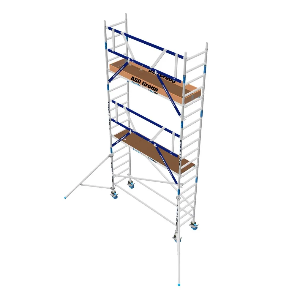 ASC Échafaudage roulant MDS 75 x 250 x 6,2 m hauteur travail