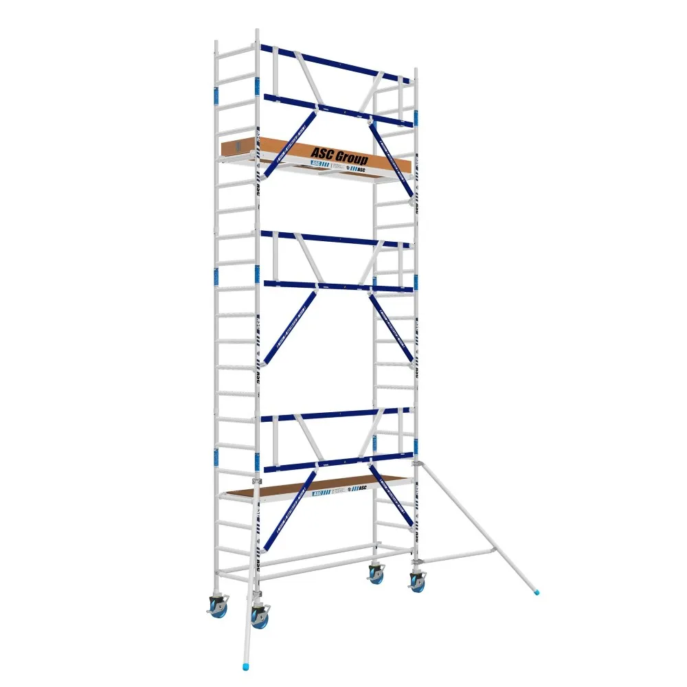 ASC Rollgerüst mit Montageschutzgeländer 75-250 x 7,2 m Arbeitshöhe