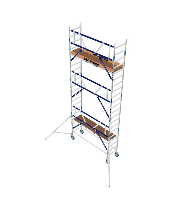 ASC Échafaudage roulant MDS 75 x 250 x 7,2 m hauteur travail