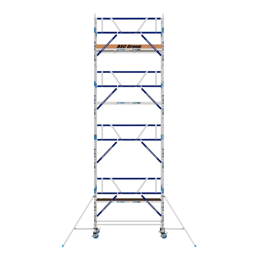 ASC Rollgerüst mit Montageschutzgeländer 75-250 x 8,2 m Arbeitshöhe