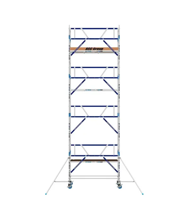 ASC Rollgerüst mit Montageschutzgeländer 75-250 x 9,2 m Arbeitshöhe