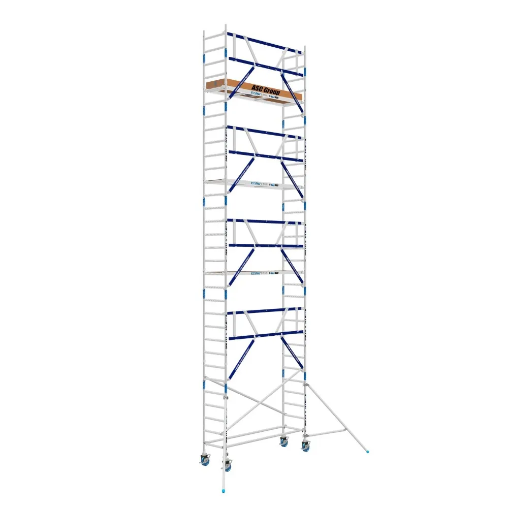 ASC Échafaudage roulant MDS 75 x 250 x 10,2 m hauteur travail