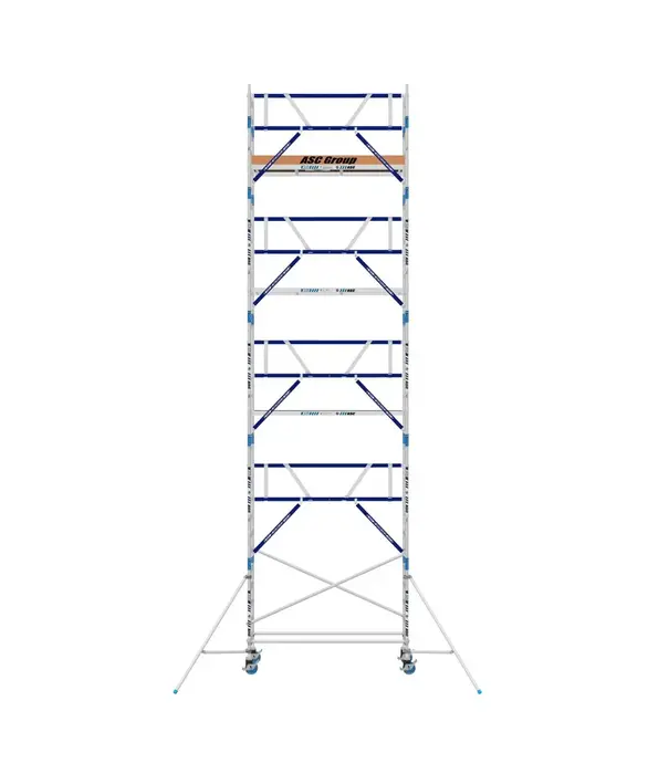 ASC Rolsteiger voorloopleuning enkel 75 x 250 x 10,2 m werkhoogte