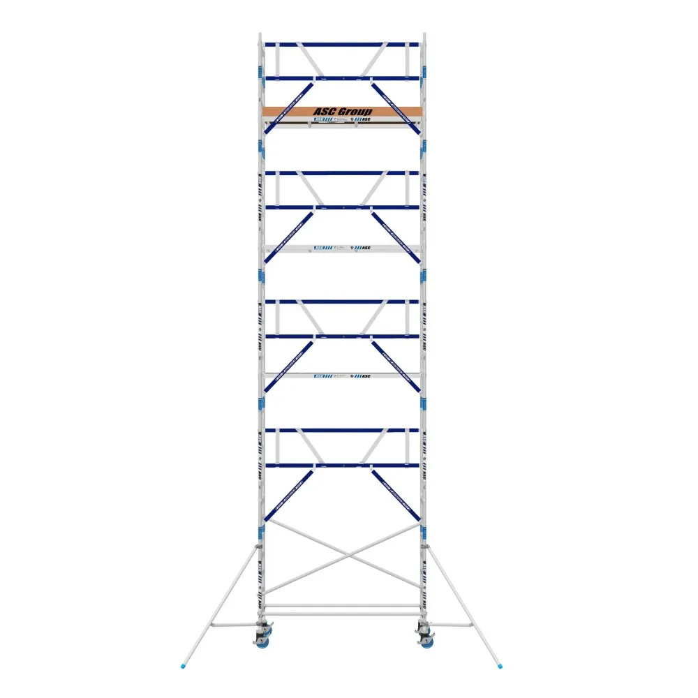 ASC Échafaudage roulant MDS 75 x 250 x 10,2 m hauteur travail