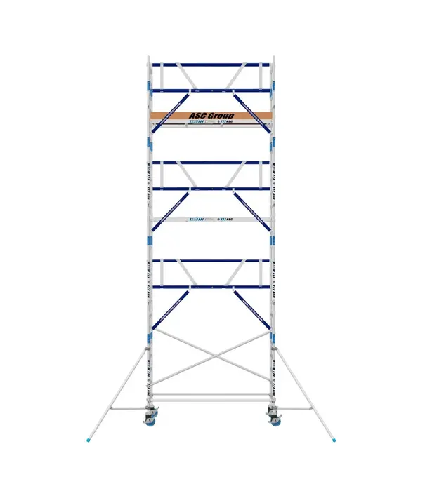 ASC Échafaudage roulant ASC AGS Pro single 75 x 190 x 8,2 m hauteur travail