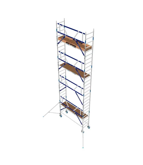 ASC Échafaudage roulant MDS 75 x 190 x 9,2 m hauteur travail