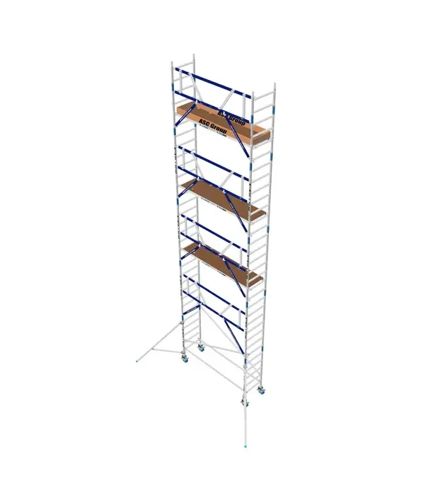 ASC Échafaudage roulant MDS 75 x 190 x 10,2 m hauteur travail