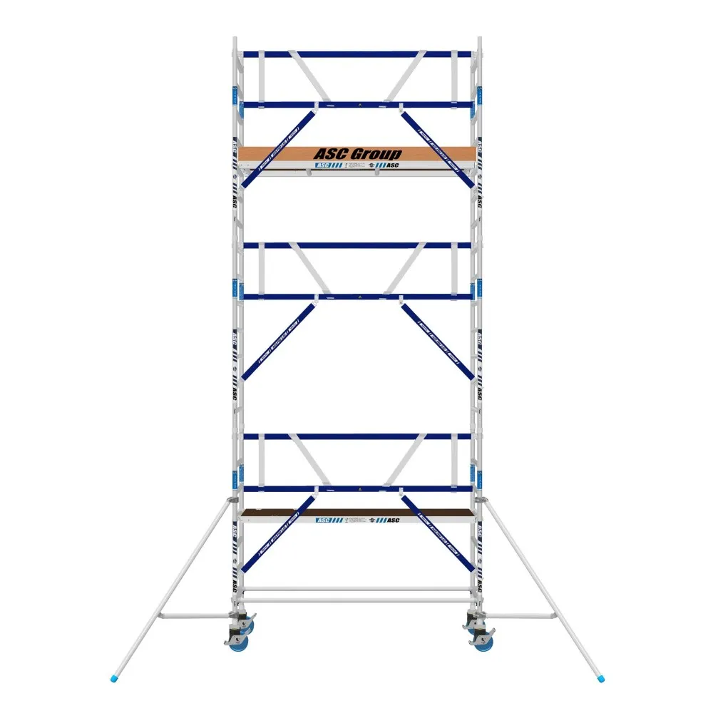 ASC Rollgerüst mit Montageschutzgeländer 75-305 x 7,2 m Arbeitshöhe