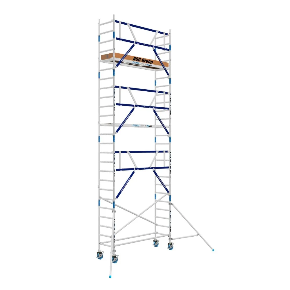 ASC Échafaudage roulant MDS 75 x 305 x 8,2 m hauteur travail