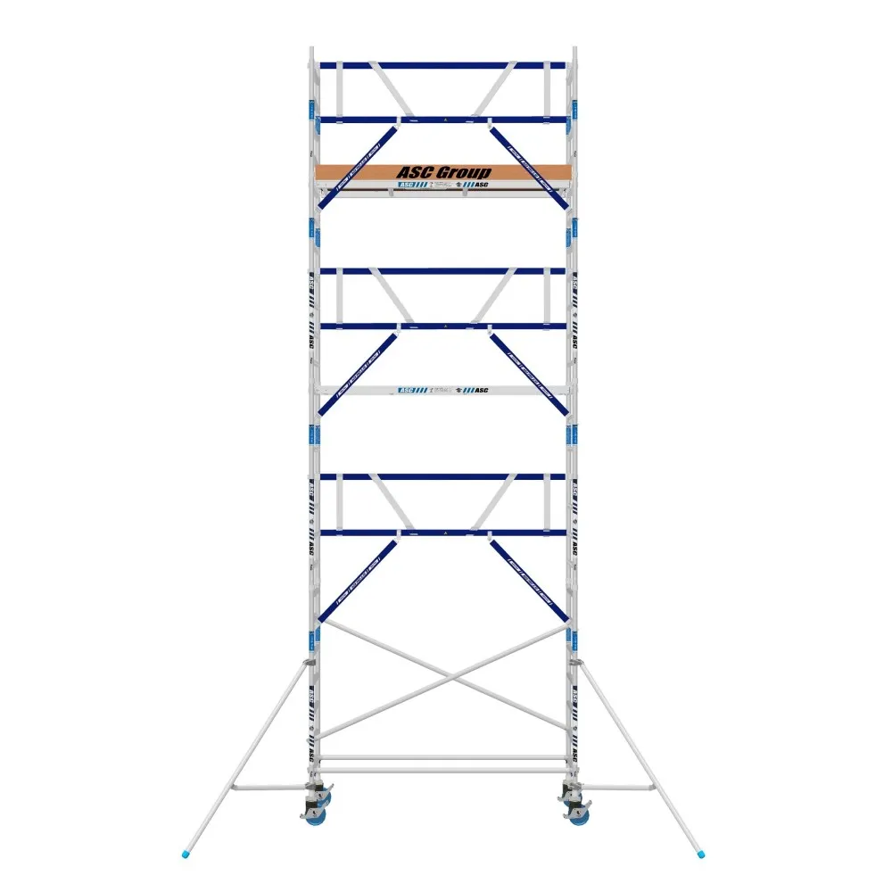 ASC Rollgerüst mit Montageschutzgeländer 75-305 x 8,2 m Arbeitshöhe