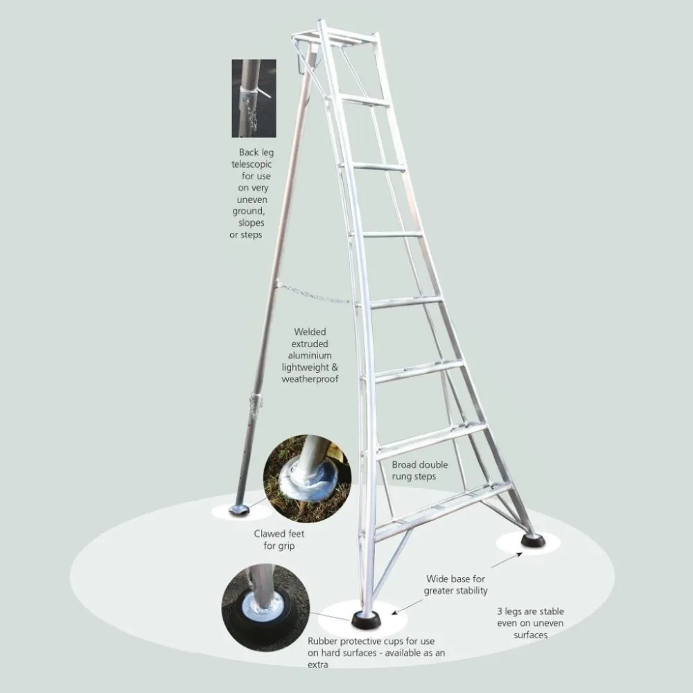 Hendon Vultur tripod ladder 180 cm met 1 poot verstelbaar