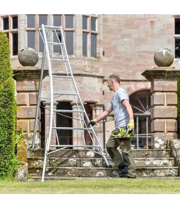 Vultur ladders Vultur tripod ladder 240 cm met 3 verstelbare poten