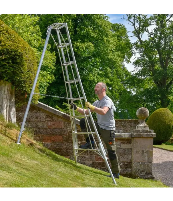 Vultur ladders Vultur tripod ladder 360 cm met 3 verstelbare poten
