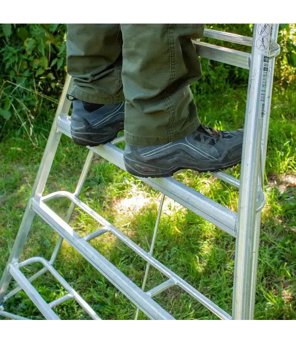 Hendon tripod ladders Vultur tripod ladder 180 cm met platform en 1 poot verstelbaar
