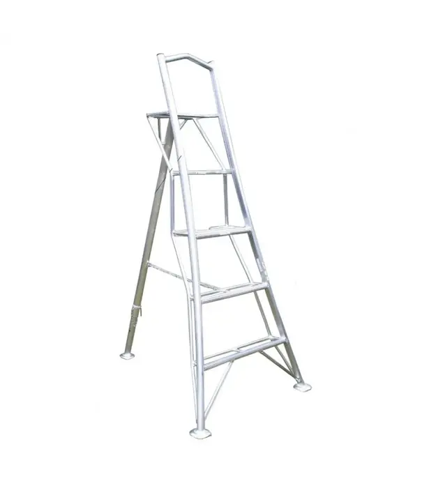 Vultur ladders Vultur tripod ladder 180 cm met platform en 1 poot verstelbaar