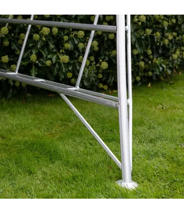 Vultur ladders Vultur tuinladder 180 cm met platform en 1 poot verstelbaar