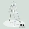 Hendon Vultur tripod ladder 240 cm met platform en 1 poot verstelbaar