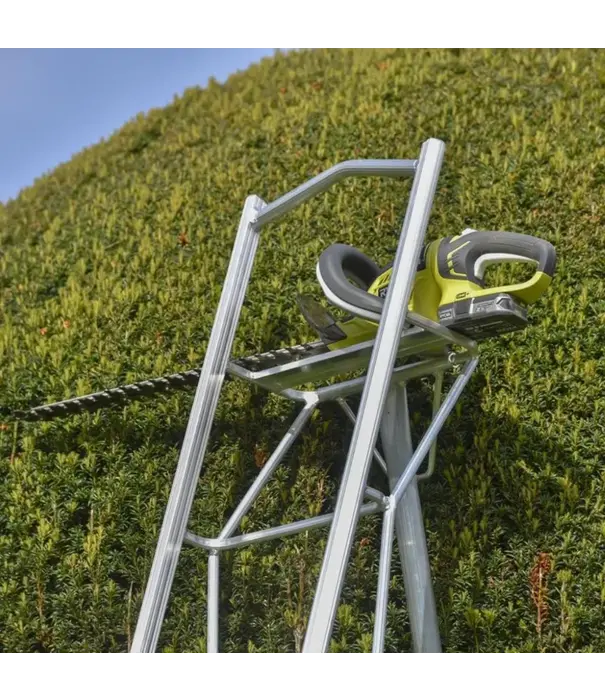 Vultur ladders Échelle de jardin Vultur 240 cm avec plate-forme et 1 pied réglable