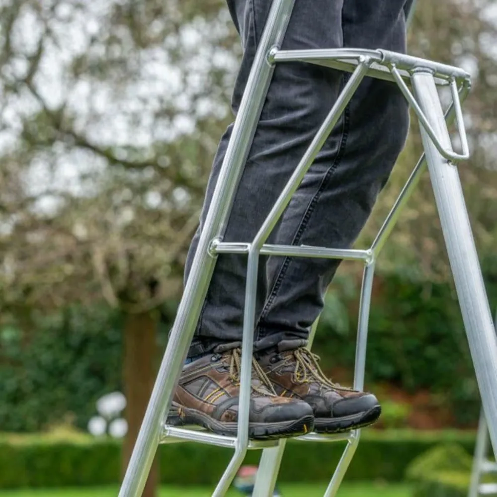 Hendon Vultur échelle de jardin 240 cm avec plate-forme et 1 pied réglable