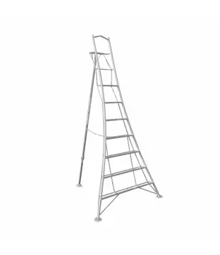 Vultur tuinladder 300 cm met platform en 1 poot verstelbaar