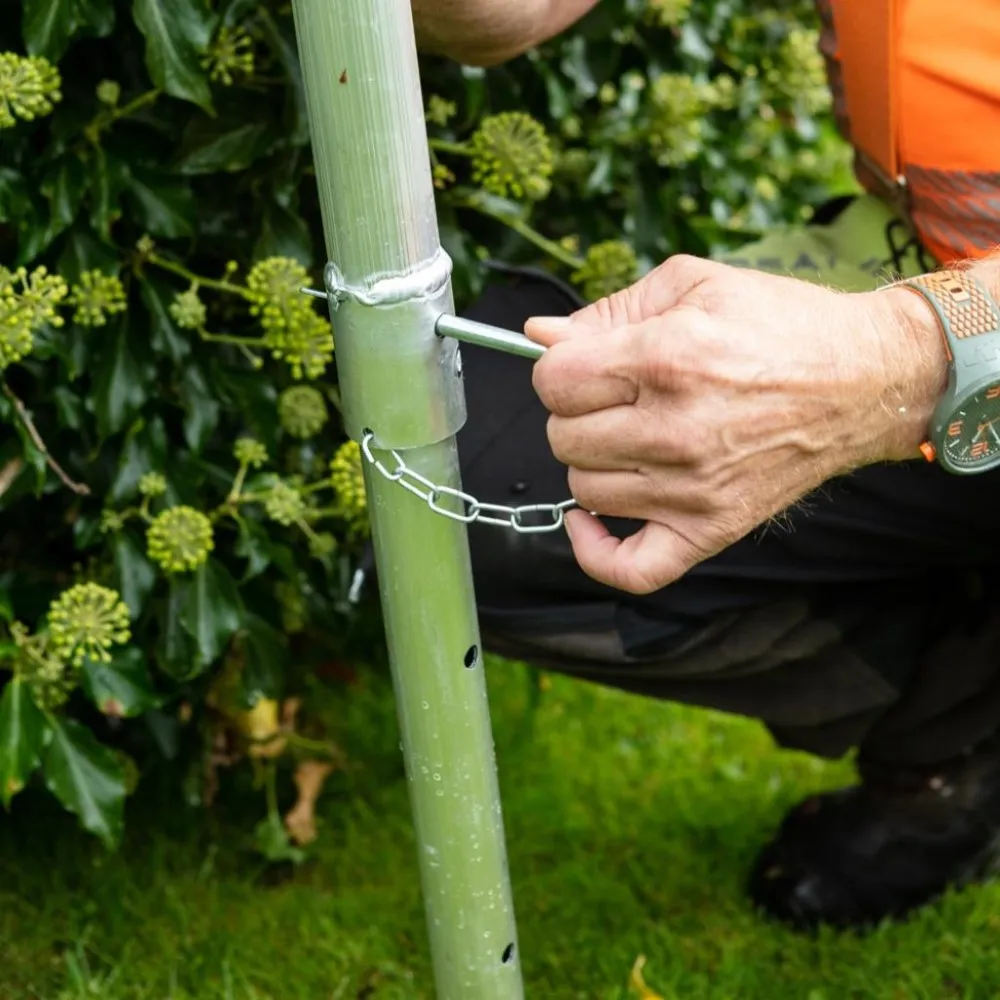 Hendon Vultur échelle de jardin 360 cm avec plate-forme et 1 pied réglable