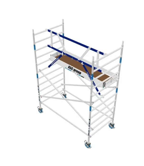 ASC Rollgerüst mit Montageschutzgeländer 135-190 x 4,2 m Arbeitshöhe