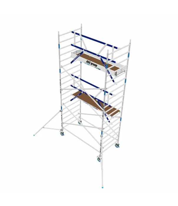 ASC Rolsteiger voorloopleuning enkel 135 x 190 x 6,2 m werkhoogte