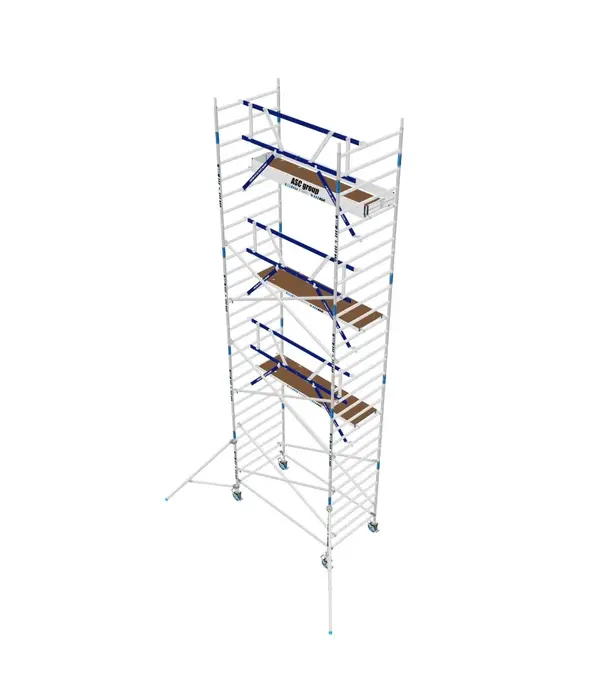 ASC Échafaudage roulant MDS 135 x 190 x 9,2 m hauteur travail