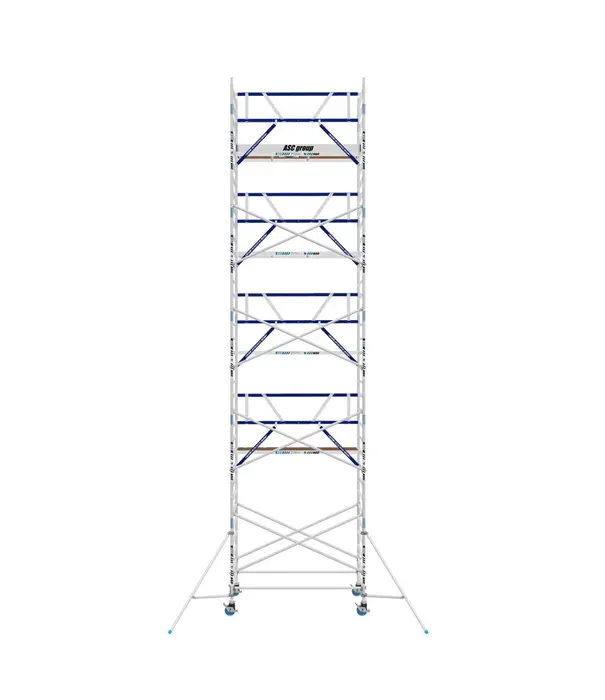 ASC Rollgerüst mit Montageschutzgeländer 135-190 x 11,2 m Arbeitshöhe