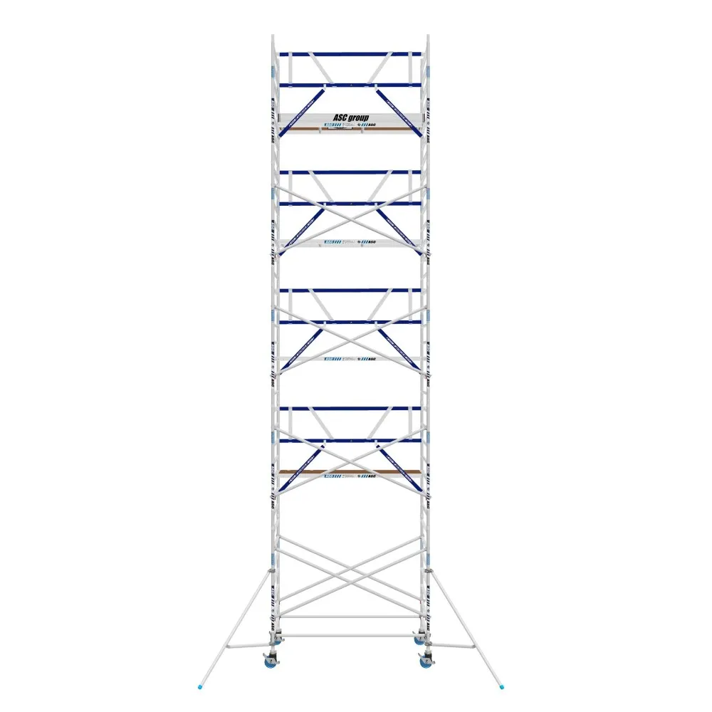 ASC Rollgerüst mit Montageschutzgeländer 135-190 x 11,2 m Arbeitshöhe