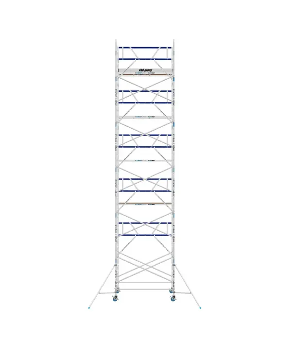 ASC Rollgerüst mit Montageschutzgeländer 135-190 x 12,2 m Arbeitshöhe