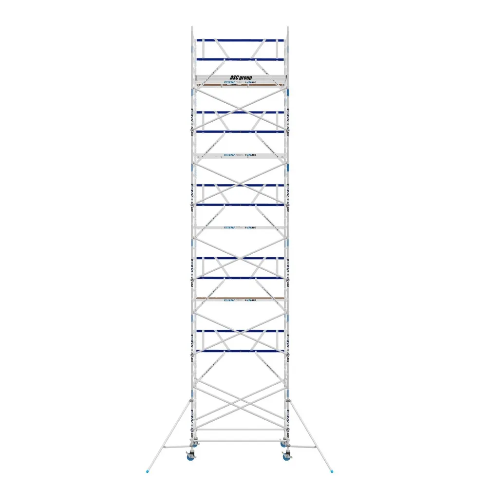 ASC Rollgerüst mit Montageschutzgeländer 135-190 x 13,2 m Arbeitshöhe