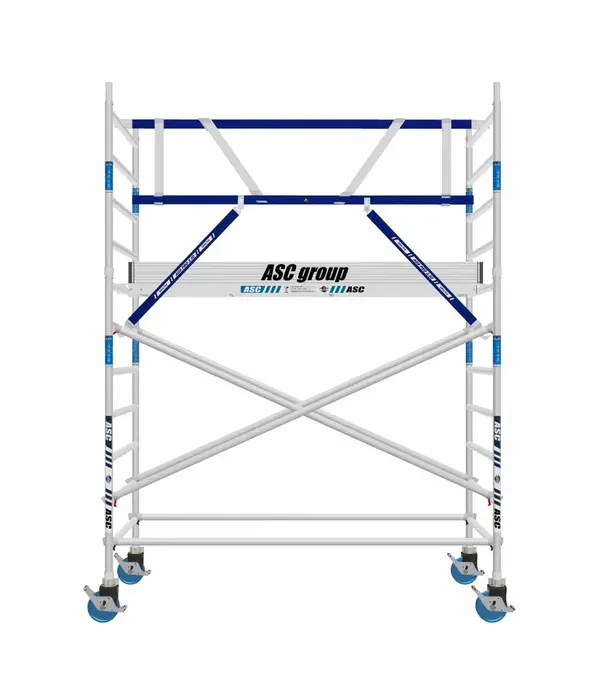 ASC Rollgerüst mit Montageschutzgeländer 135-250 x 4,2 m Arbeitshöhe