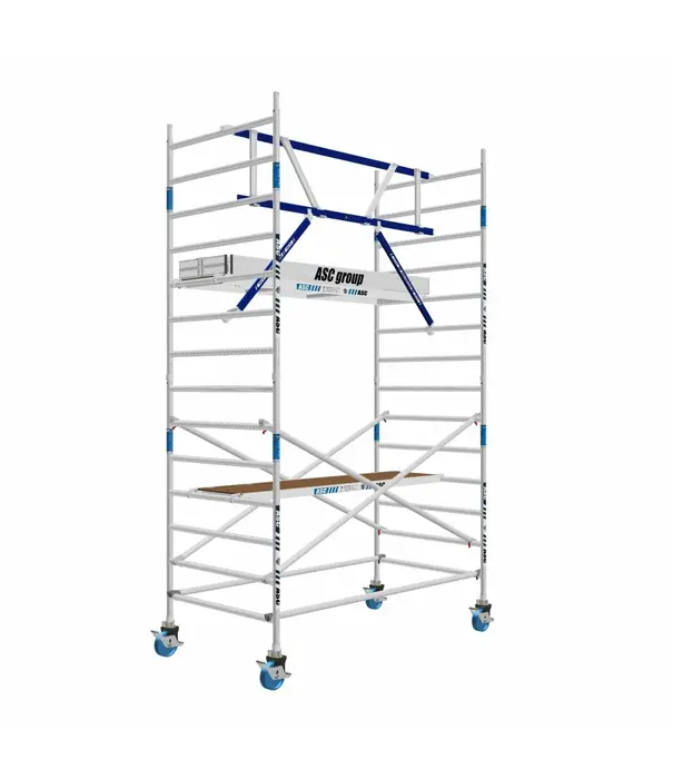 ASC Rollgerüst mit Montageschutzgeländer 135-250 x 5,2 m Arbeitshöhe